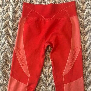Red Turbo Leggings